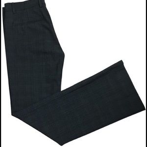 Gap Grey Plaid Modern Boot Cut Trousers
